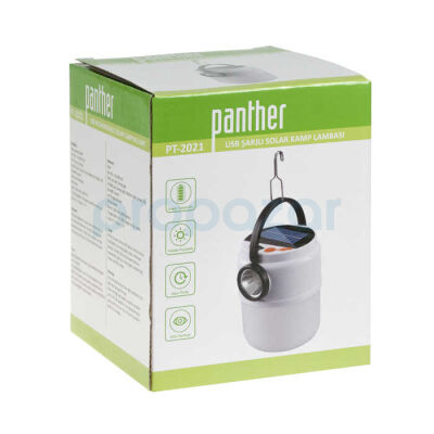 PANTHER PT-2021 USB ŞARJLI SOLAR KAMP LAMBASI - 3