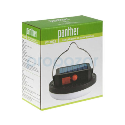 PANTHER PT-2028 USB ŞARJLI SOLAR KAMP LAMBASI - 6