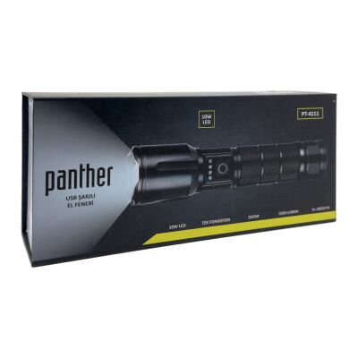 Panther PT-4111 USB Şarjlı El Feneri - 4