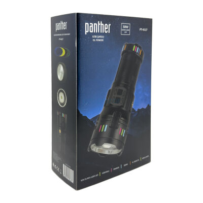 PANTHER PT-4117 USB ŞARJLI EL FENERİ - 5