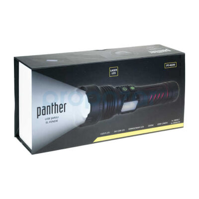 PANTHER PT-4229 USB ŞARJLI EL FENERİ - 4