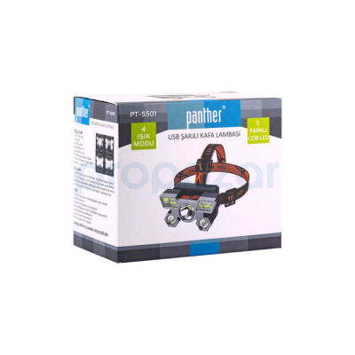 PANTHER PT-5501 USB ŞARJLI KAFA LAMBASI - 3