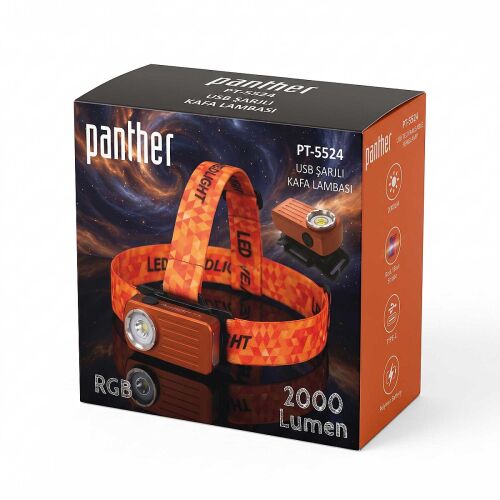 PANTHER PT-5524 USB ŞARJLI KAFA LAMBASI - 4