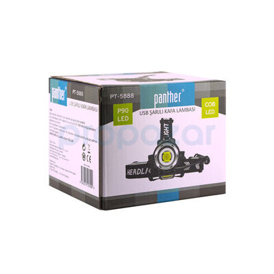 Panther PT-5888 USB Şarjlı Kafa Lambası