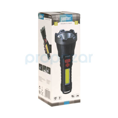 PANTHER PT-6106 USB ŞARJLI EL FENERİ - 6