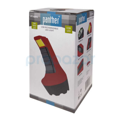 PANTHER PT-6891 USB ŞARJLI EL FENERİ - 5