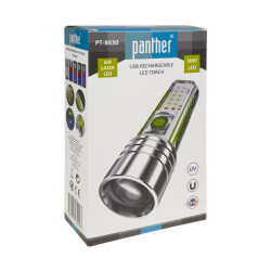 PANTHER PT-8430 USB ŞARJLI EL FENERİ - 4