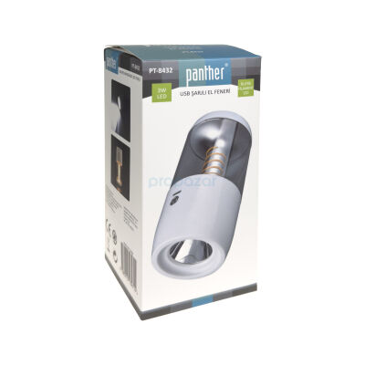 PANTHER PT-8432 USB ŞARJLI EL FENERİ - 5