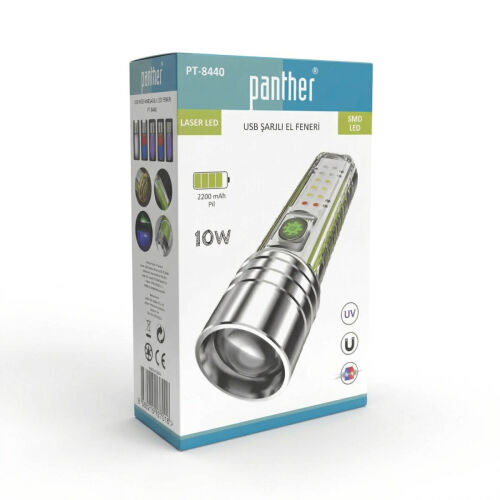 PANTHER PT-8440 USB ŞARJLI EL FENERİ - 5