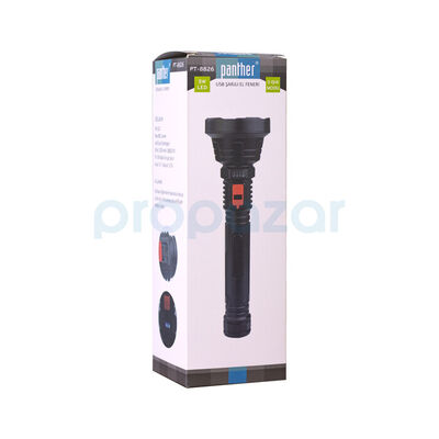 Panther PT-8826 5W USB Şarjlı El Feneri - 2