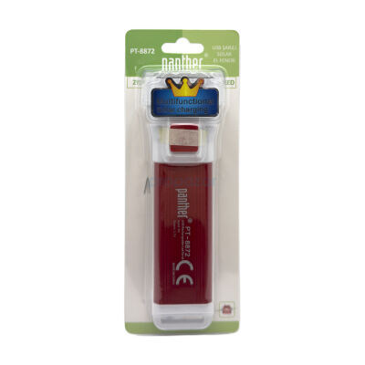 PANTHER PT-8872 USB ŞARJLI SOLAR EL FENERİ - 6