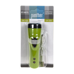 PANTHER PT-9675 USB ŞARJLI EL FENERİ - 3