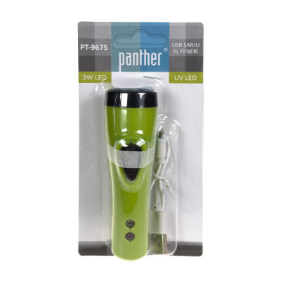 PANTHER PT-9675 USB ŞARJLI EL FENERİ - 3