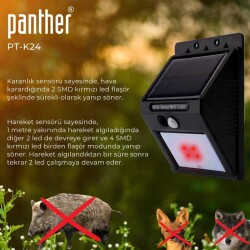 PANTHER PT-K24 SOLAR LED SOKAK LAMBASI - 2