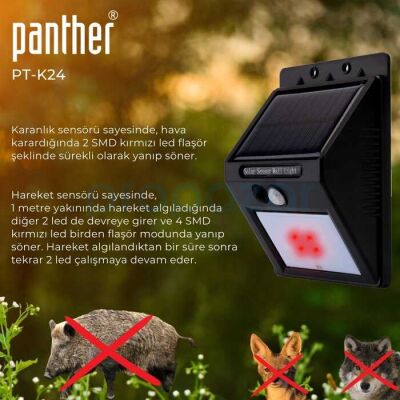 PANTHER PT-K24 SOLAR LED SOKAK LAMBASI - 2