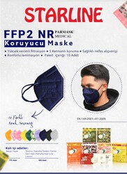 Parmask FFP2 NR 5 Katmanlı Koruyucu Maske 10lu Paket - 1