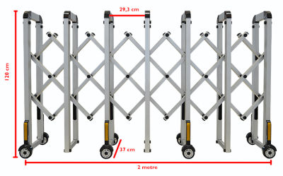 Perguard Akordiyon Bariyer Devrilmeye Karşı Dayanıklı - 5