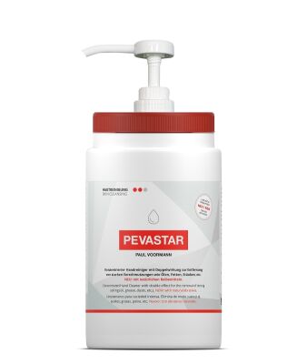 Pevastar Yağlı Sanayi Kirlerine Karşı El Temizleme ve Bakım Kremi 3lt Plastik Pompalı Kavanoz - 1