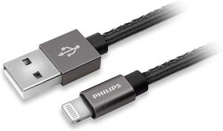 PHILIPS DLC2508B 1.2M LIGHTNING ÖRME MFI USB KABLO - 1