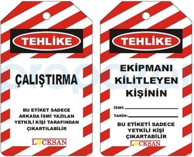 PRO-INC Loto Eked Çalıştırma Eked Loto Kilitleme Etiketi - 1