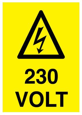 Propazar 230 Volt İş Güvenliği Levhası