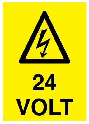 Propazar 24 Volt İş Güvenliği Levhası