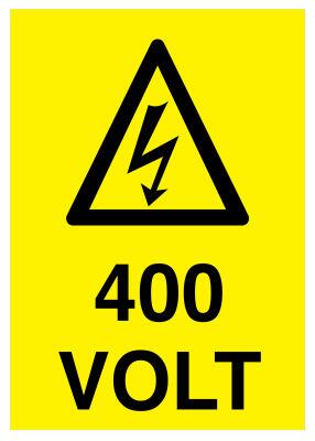 Propazar 400 Volt İş Güvenliği Tabelası