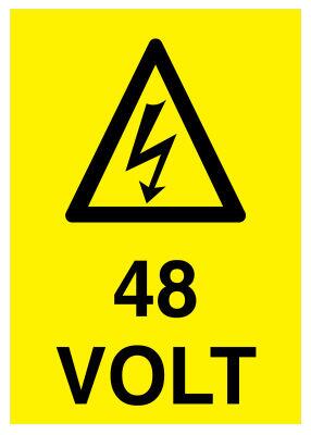 Propazar 48 Volt İş Güvenliği Levhası