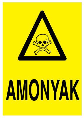 Propazar Amonyak İş Güvenliği Levhası