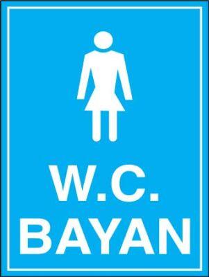 Propazar Bayan Kadın WC İş Güvenliği Levhası - 1