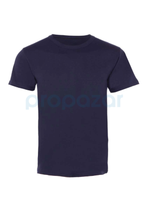 Propazar Bisiklet Yaka Tshirt Tüp Kısa Kol Lacivert - 1