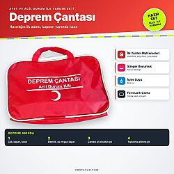 Propazar Ekonomik Deprem Çantası Afet ve Acil Durum İlk Yardım Seti - Propazar