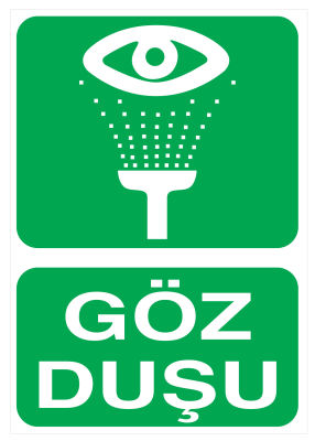 Propazar Göz Duşu İş Güvenliği Levhası - 1