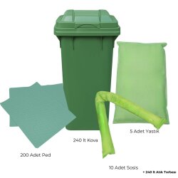 Propazar Kt-Maxı Kimyasal Emici Döküntü Kiti - Yeşil - Propazar