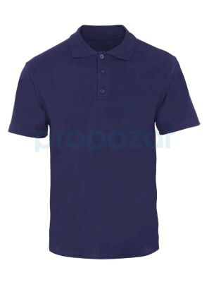 Propazar Polo Yaka Tshirt Pamuk Kısa Kol Lacivert - 1