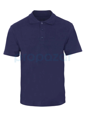 Propazar Polo Yaka Tshirt Pamuk Polyester Kısa Kol Lacivert - 1