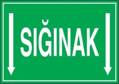 Propazar - Sığınak Aşağı Ok Levhası