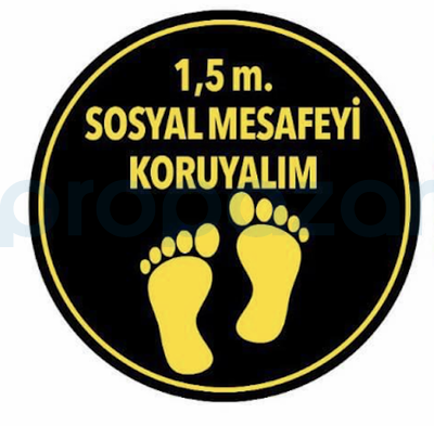 Propazar Sosyal Mesafeni Koru Yapıştırma Sticker - 1