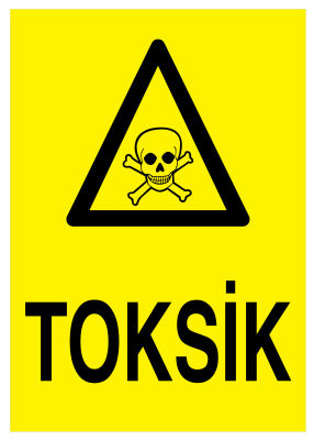 Propazar Toksik İş Güvenliği Levhası