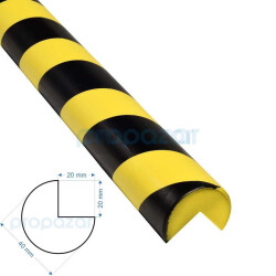 Kenar Köşe Koruyucu C1- Model C1 - 1 Metre - 20X20X40Mm - Tip : A - PuffyGuard Propuffy Kenar Köşe Koruma Profilleri