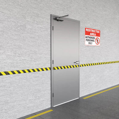 PuffyGuard I Model Duvar ve Panel Koruyucu 1 Metre – Sarı Siyah Yüzey Koruma - 6