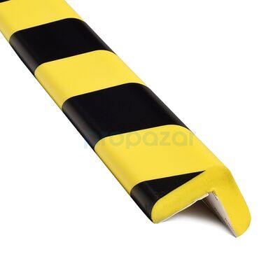 PuffyGuard L2 Kenar Köşe Koruyucu 1 Metre – Sarı Siyah Darbe Emici Profil - 2