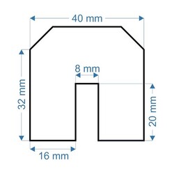 PuffyGuard U Profil Kenar Koruyucu 1 Metre – Sarı Siyah Çarpma Koruma - 5