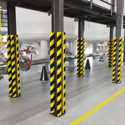 PuffyGuard U Profil Kenar Koruyucu 1 Metre – Sarı Siyah Çarpma Koruma - 6