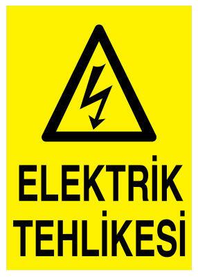 PVC Elektrik Tehlikesi Levhası - Sınırlı Stok Özel Fiyat - 1