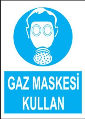 PVC Gaz Maskesi Kullan Levhası - Sınırlı Stok Özel Fiyat - 1