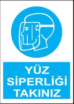 PVC Yüz Siperliği Takınız Levhası - Sınırlı Stok Özel Fiyat - 1