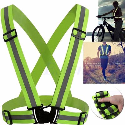 Elastik Reflektörlü Bisiklet Scooter Ayarlanabilir İkaz Yeleği - 4