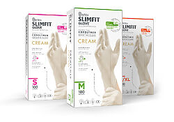 Reflex Slimfit Krem Copolymer Pudrasız Tek Kullanımlık Eldiven 100’lü - Reflex