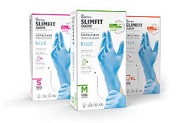 Reflex Slimfit Mavi Copolymer Pudrasız Tek Kullanımlık Eldiven 100’lü - Reflex